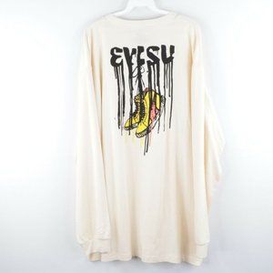 NOS Vintage Evisu Spell Out Long Sleeve Shirt 3XL